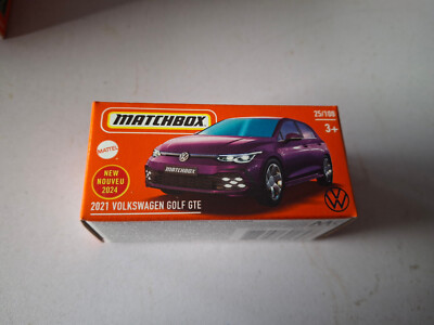 Matchbox Power Grabs: 2021 Volkswagen Golf GTE violett OVP