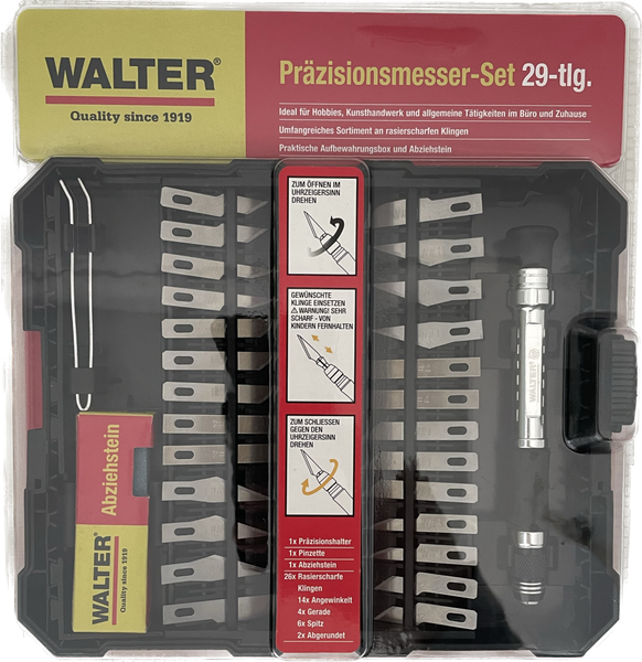 Walter PräZisionsmesser-Set 29-Tlg. Modellbau Bastel Skalpell-image