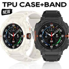 Case  Strap for Samsung Galaxy Watch 7 Ultra 47mm Silicone Band Replacement