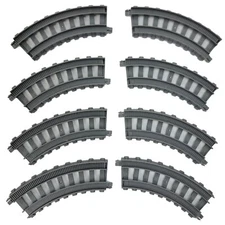 Thomas the Train Trackmaster Gray Curved Track Pieces Part No. CS  -- Lot of 8