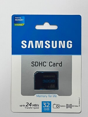SAMSUNG 32GB Secure Digital High-Capacity (SDHC) Flash Card Model MB-SSBGB/AM