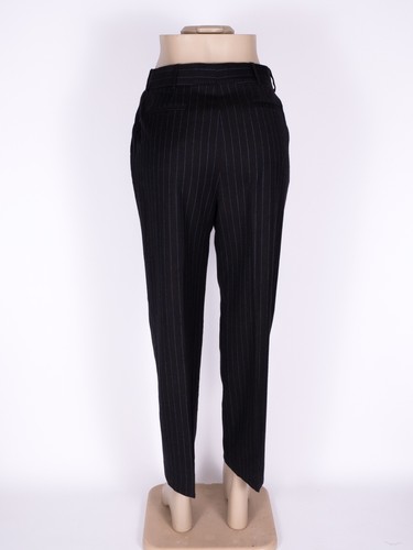 Brioni Navy Pinstripe Wool Lined Straight Leg Dress Slack Pants - SZ 48 - Picture 4 of 8