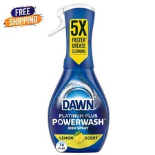 Dawn Platinum Powerwash Dish Spray, Dish Soap, Lemon Starter Kit, 16 fl oz 0.47 per fl oz