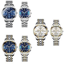 Couples Men Women Classic Quartz Decoration Date Wrist Watch Luminous Waterproof