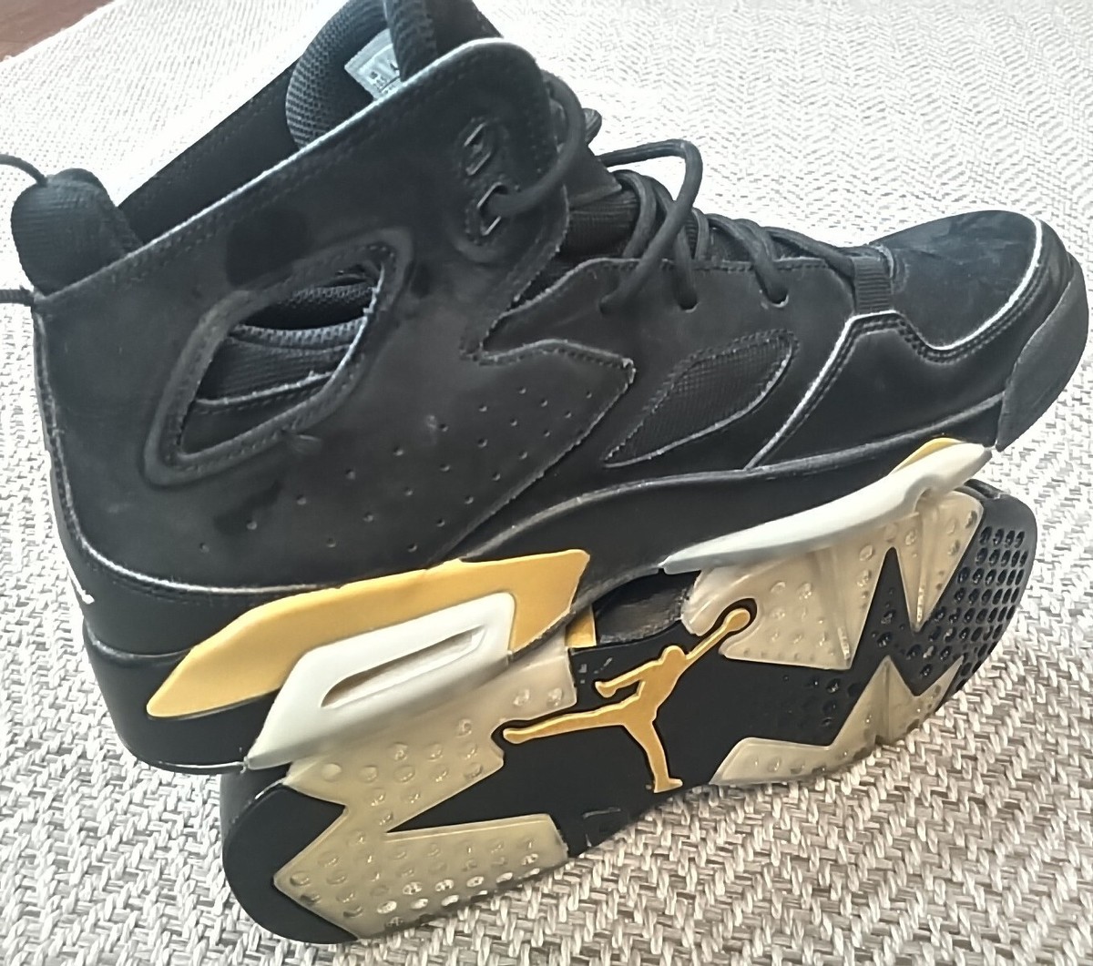 Nike Air Jordan Flight Club ‘91 Black/Metallic Gold DC7329 007 Size  hightop