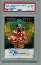 2018 Panini Court Kings Jim Chones #JCN Auto Autograph PSA 8 NM-MINT
