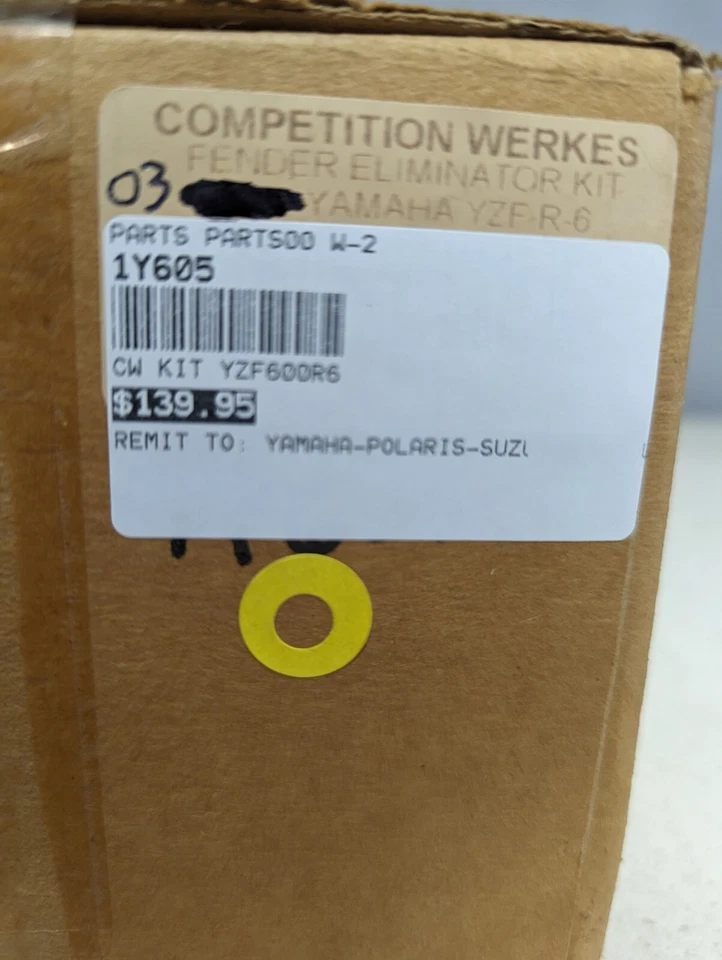 Fender Eliminator Competition Werkes 1Y605 para Yamaha 03-05 YZF R6 y R6S Foto 4 de 4