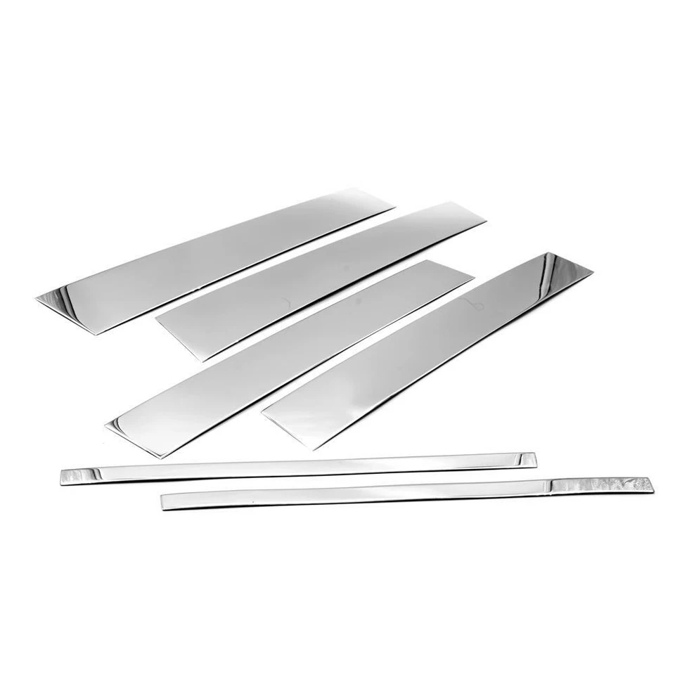 For 2005-2015 Nissan Armada Stainless Steel Chrome Window Door Pillar Post Trim - Image 2 of 2