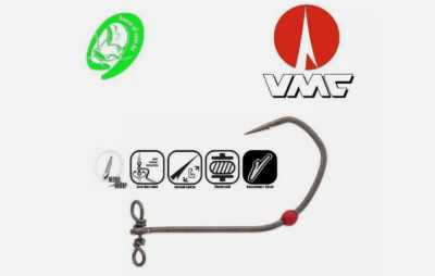 VMC 7130SH Spinshot Lok #1/0-4 Dropshot Haken rotierend Barsch Zander Finesse