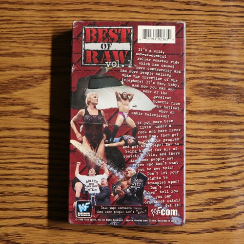 WWF Best Of Raw Vol.1 (VHS, 1999) Steve Austin, Mick Foley BRAND NEW - Picture 2 of 5