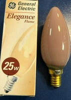 General Electric Kerzen Lampe Elegance Flame GlüHlampe E14 25W Terracotta