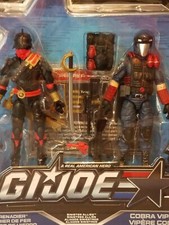 GI JOE   2016 SINISTER ALLIES   IRON GRENADIER & COBRA VIPER   MOC MOSC MIB