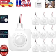 360° Passive Infrared Motion Sensor, Hard-Wired for Commercial Spaces - White