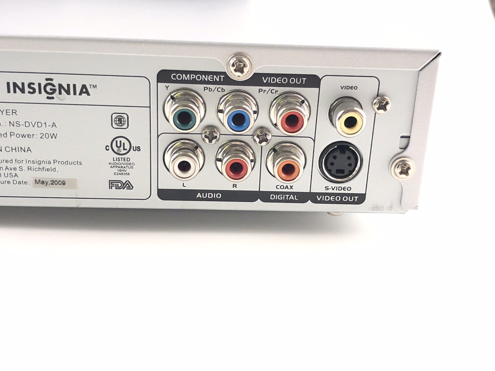 Insignia Ns Dvd1 Dvd Players Owners Manual