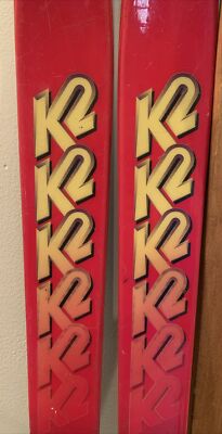 K2 Team USA Skis Sidecut 7.9 With Marker Racing Bindings Pre Owned