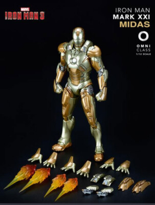 Marvel Iron Man 3 Mark21 Midas 16cm Alloy Action Figure Statue Model Toy Gift 