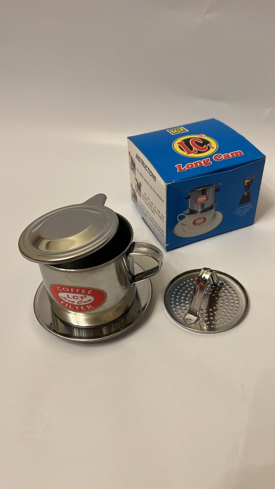 Stainless Vietnamese Coffee Simple Drip Filter 8oz Medium - Travel and Camping 