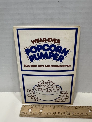 Wear-Ever Popcorn Pumper  Instruction Manual Booklet Replacement 1981 Vintage