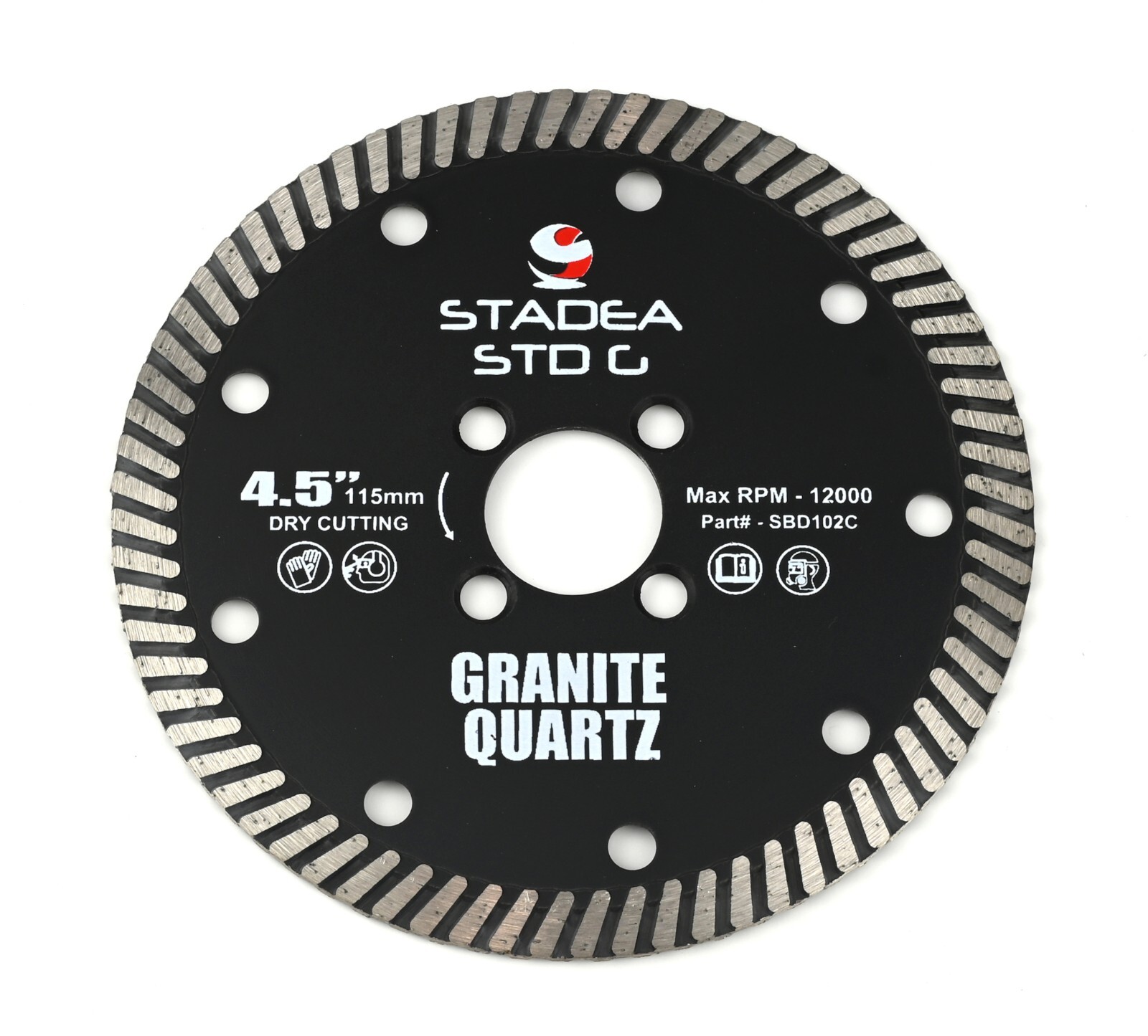 Stadea Diamond Saw Blade Continuous Turbo Dry Cutting for Gr