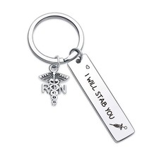 RN Gifts For Nurse Keychain - Nurse Graduation Birthday Gift, Nursing Jewelry