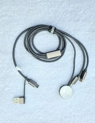 4 in 2 Multi USB Apple Watch Charger Cable for Android and IPhone 16/15/14/13/12