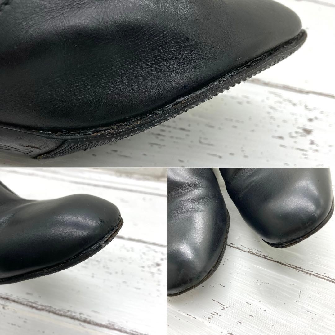 Louis Vuitton Short Boots Shoes EU 36.5 US 6.5 Leather Black Authentic thumbnail 17