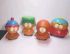 1998 South Park - Cartman Kyle Kenny Stan - Vintage 4 Vinyl Cartoon 6" Figures
