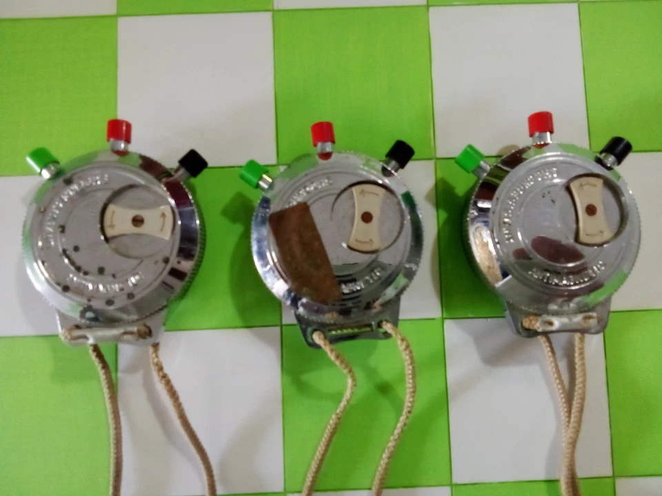 LOTE DE 3 CRONÓMETROS HANHART, FUNCIONA. Foto 4 de 4