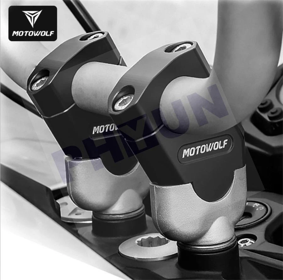 Abrazadera de montaje elevador de manillar de motocicleta CNC 22 mm 7/8" abrazadera de barra para Suzuki Yamaha Foto 4 de 4