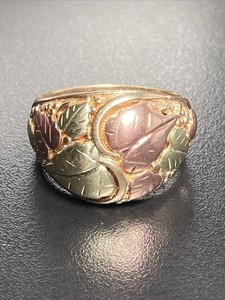 *SALE* Vintage Black Hills Gold J Co Ring 10K (Scrap Or Use) Hefty 7.7g Sz 10.25
