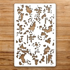 Irregular Shape Large Reusable Wall Stencil For Painting DIY Home Decor Template