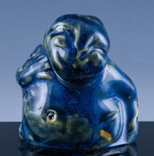 RARE c1902 ROYAL DOULTON POTTERY MOCK TURTLE MARK MARSHALL GROTESQUE PAPERWEIGHT