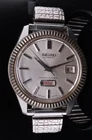 Vintage Seiko Diashock Automatic 26J Mens Steel 37mm Wristwatch 6206-8110