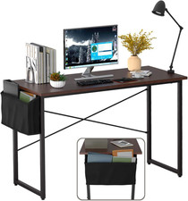 Computer Desk with Storage Bag, Home Office Writing Study Desk, Modern Simple St