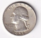 1956 Silver Washington Quarter  90% Silver  Circulated Beautiful Condition #1204