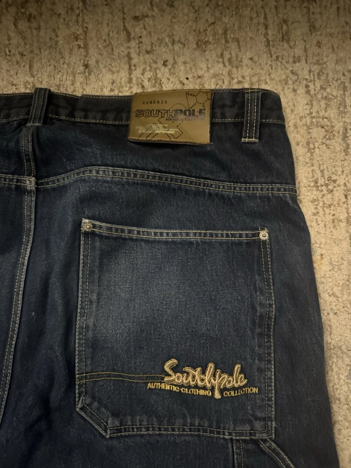 Jeans holgados de pierna ancha vintage Y2K Southpole 44 x 32 Foto 4 de 4