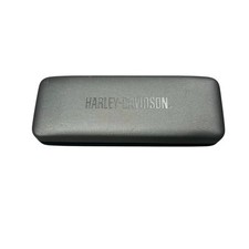 Harley Davidson Gray Black Hard Shell Glasses Eye Sun Glass Case Designer Carry
