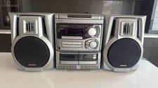 EUC Aiwa CX-NA202 Vintage Stereo System 3-Disc Compact DualCD Cassette Changer