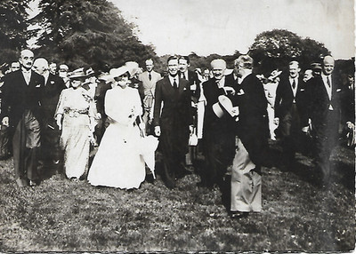 Paris - Bagatelle - Gartenfest 1938 König Georg VI. - RP Postkarte