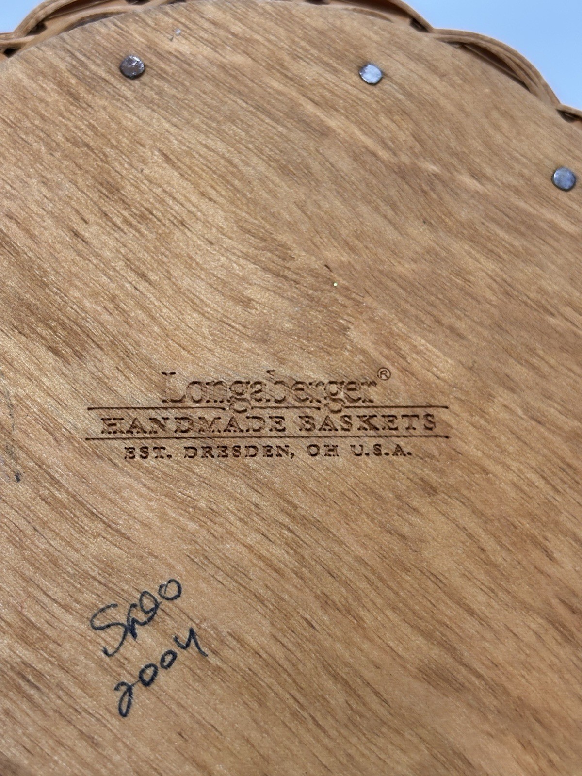 Longaberger 2005 Inaugural Basket with Lid, Liner & Protector