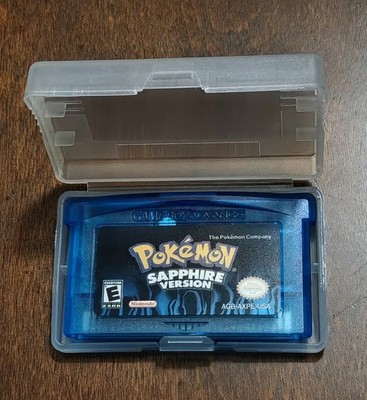 Pokemon Sapphire Version GBA Cartridge Game Fresh Battery