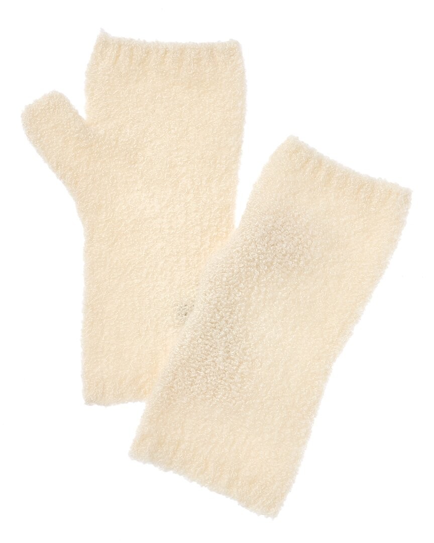 Amicale Cashmere Boucle Cashmere-Blend Handwarmers Womens White 7190₽