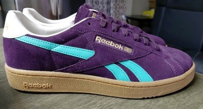 Reebok Club C Grounds UK Unisex Plum/Green Size USA 9.5 New With Tags No Box