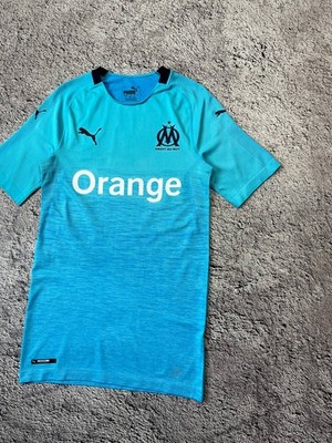 Puma Olympique Marseille Jersey Blue Orange Sponsor Football Shirt