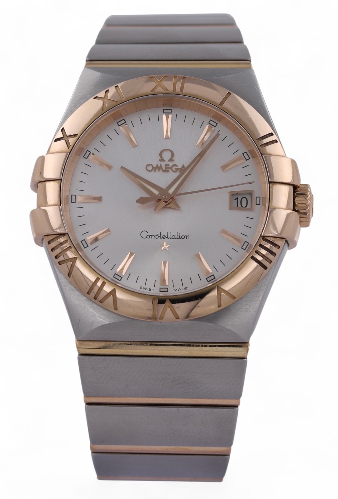 OMEGA Constellation 18ct Sedna Red Gold & Steel 35mm Quartz  123.20.35.60.02.001