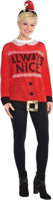 ''Always Nice'' Christmas Ugly Sweater | Adult S/M | 1 Pc