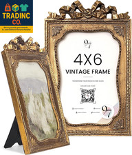Gold Vintage Frame 4X6 - Antique Picture Frames 4X6, Unique Photo Frames 4X6In,