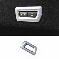 Cubierta de interruptor de puerta trasera plateada ABS para BMW X5 X6 F15 F16 2014-2018