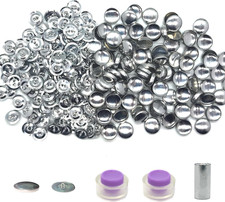 100 Sets Cover Button Kit with Tools - DIY Easy to Use Buttons for Clothing, Cra