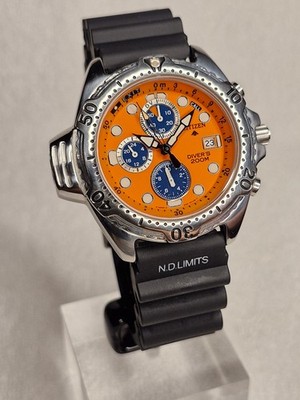 Citizen Promaster Aqualand, Kaliber 3740, Saphirglas, oranges Zifferbl., AY-5000